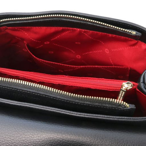 Silene - Leather convertible backpack handbag